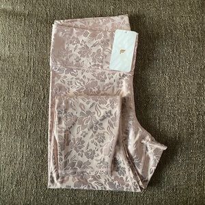 Fabletics Pink Foil Floral High-Waisted Purelux